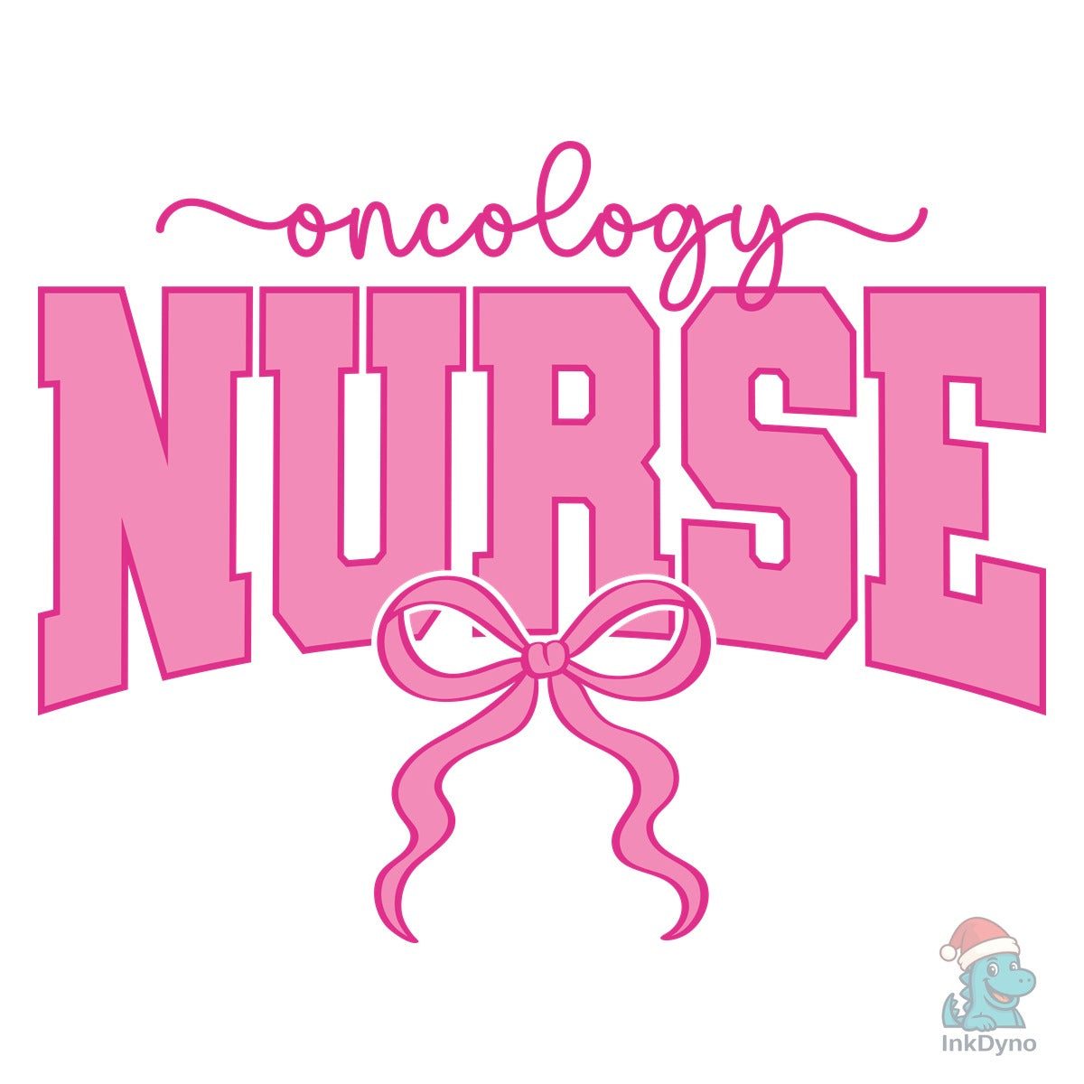 Oncology Nurse Coquette Nurse Pink Bow