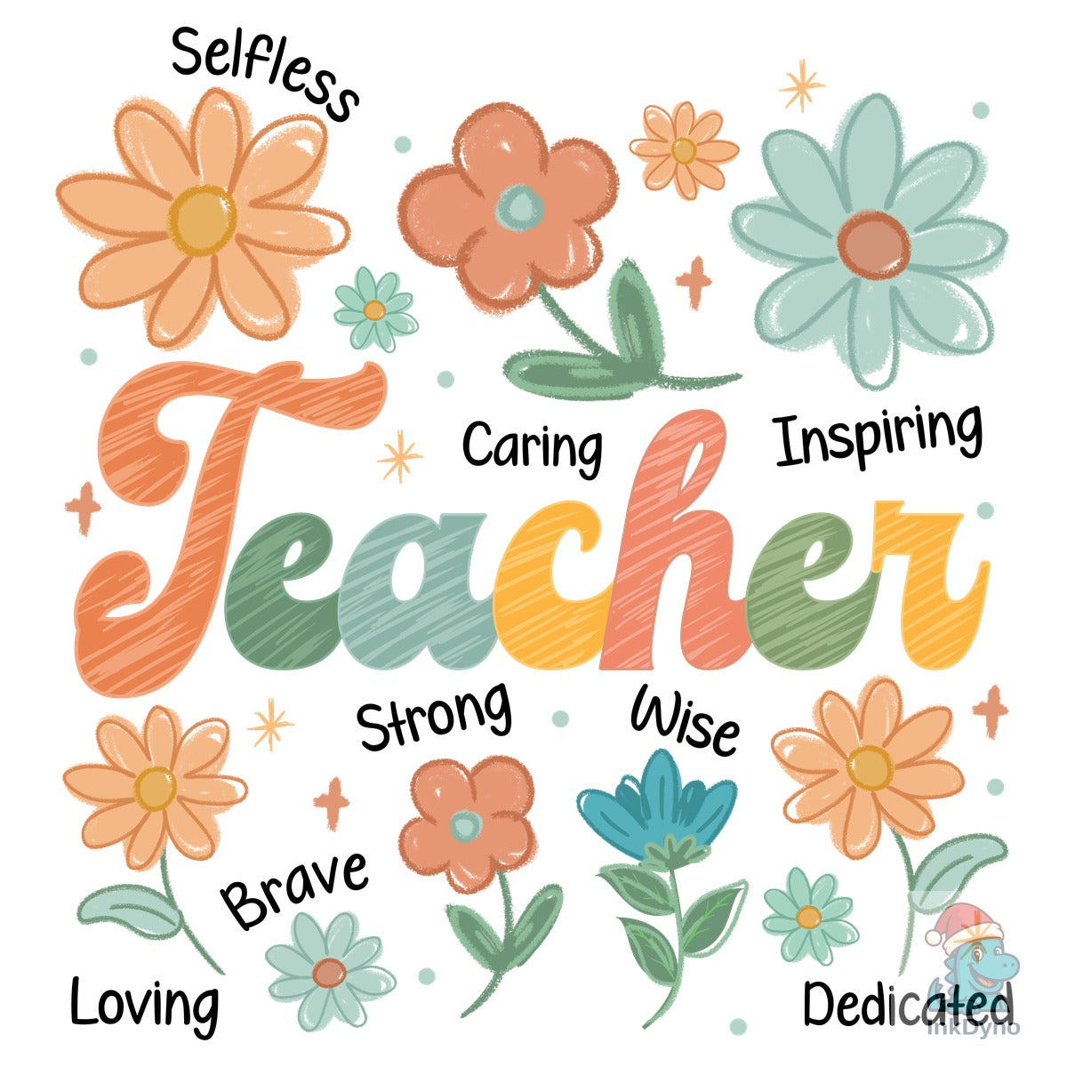 Floral Teacher Teacher Wildflower