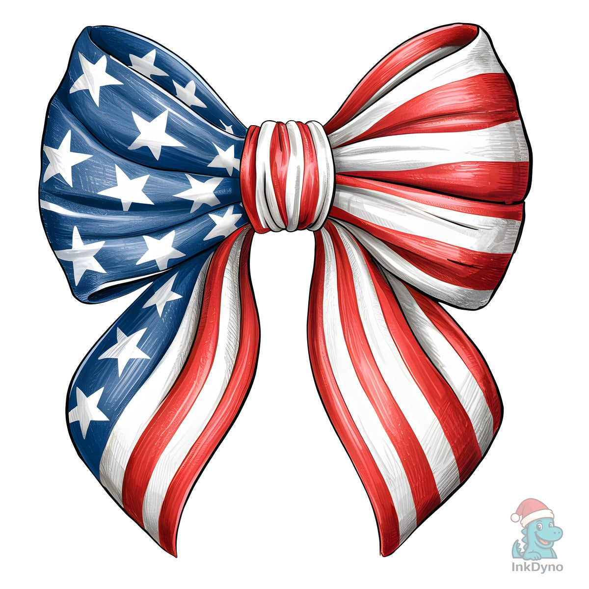 Patriotic Bow American Flag