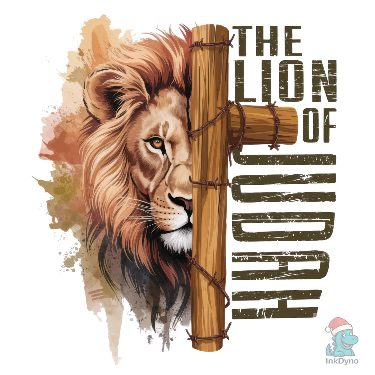 Jesus Lion of Judah Lion and Cross