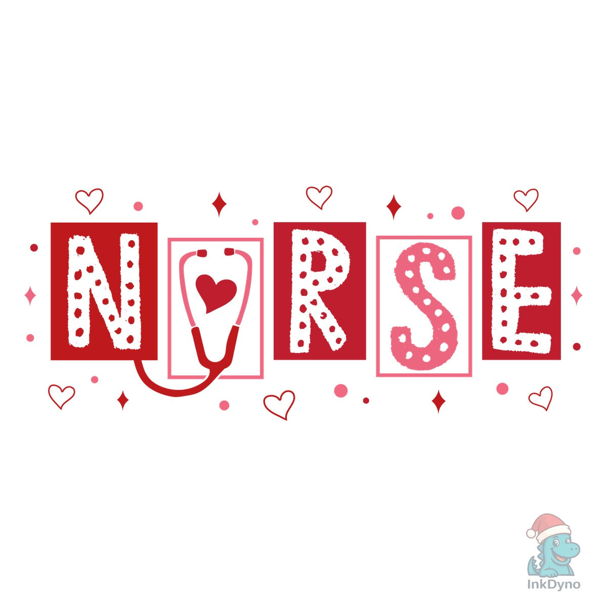 Nurse Valentine Day Pink Bow