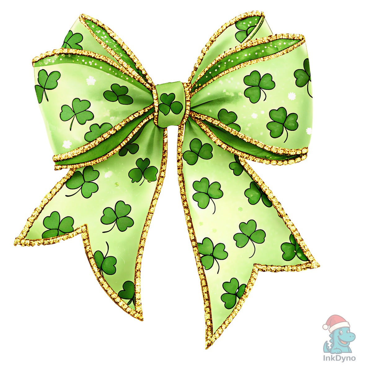 St Patrick's Day Bow Glitter