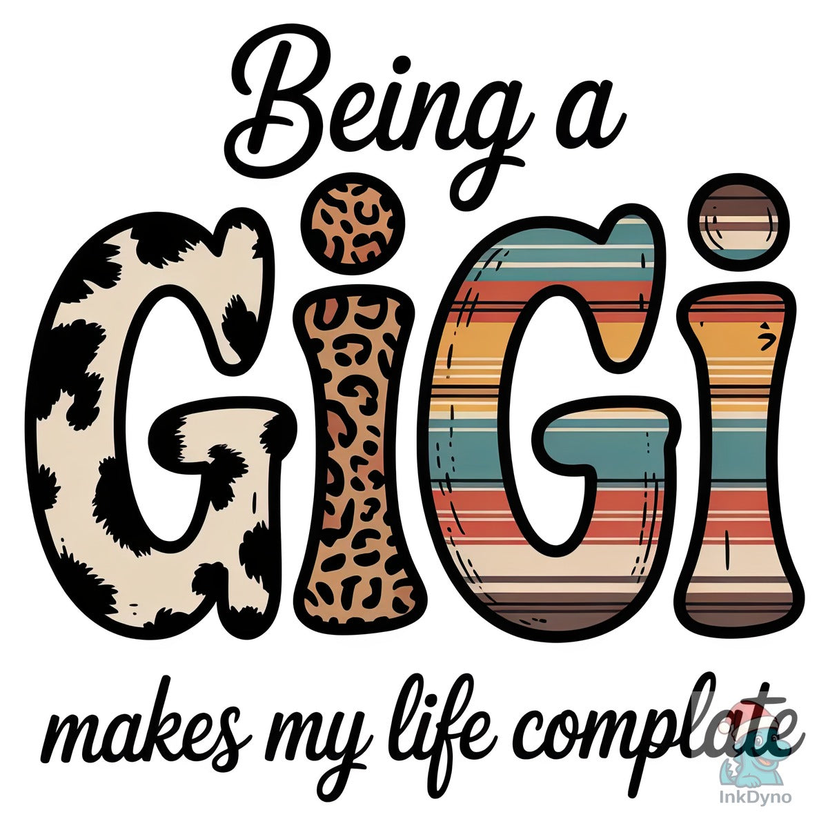 Rustic Gigi Western Sublimation Design