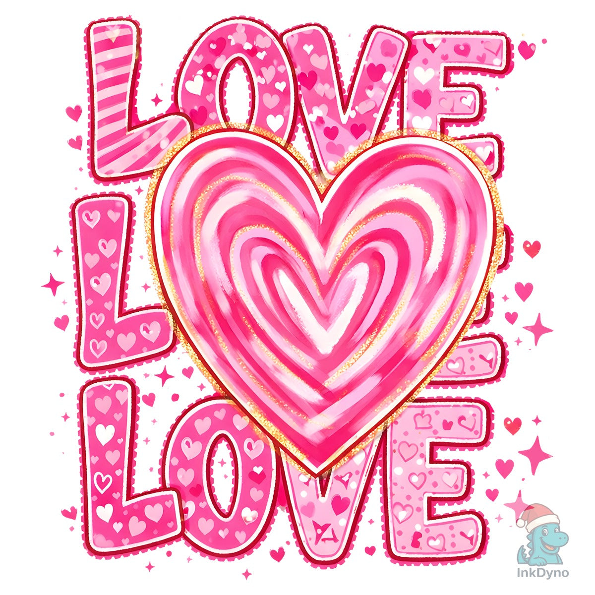 Cute Valentine Sublimation Design