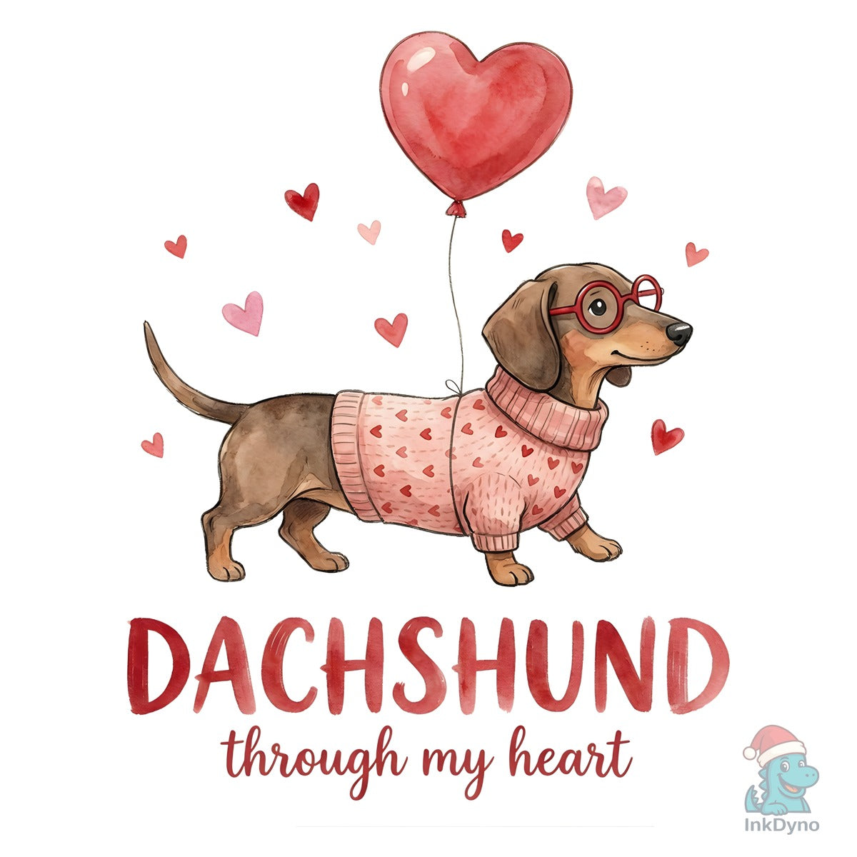 Valentine's Day Dachshund Dog