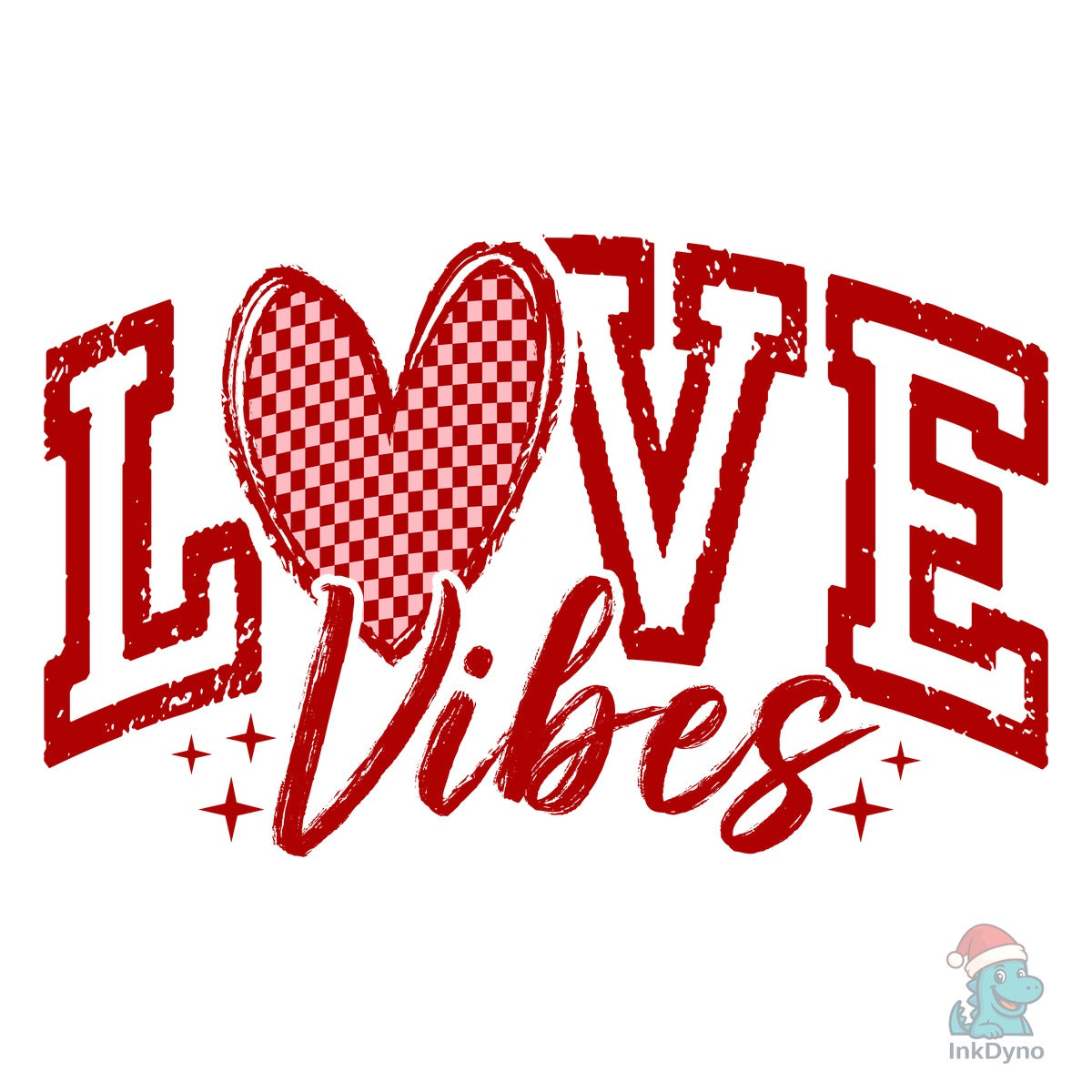 Love Vibes Checkered Valentines