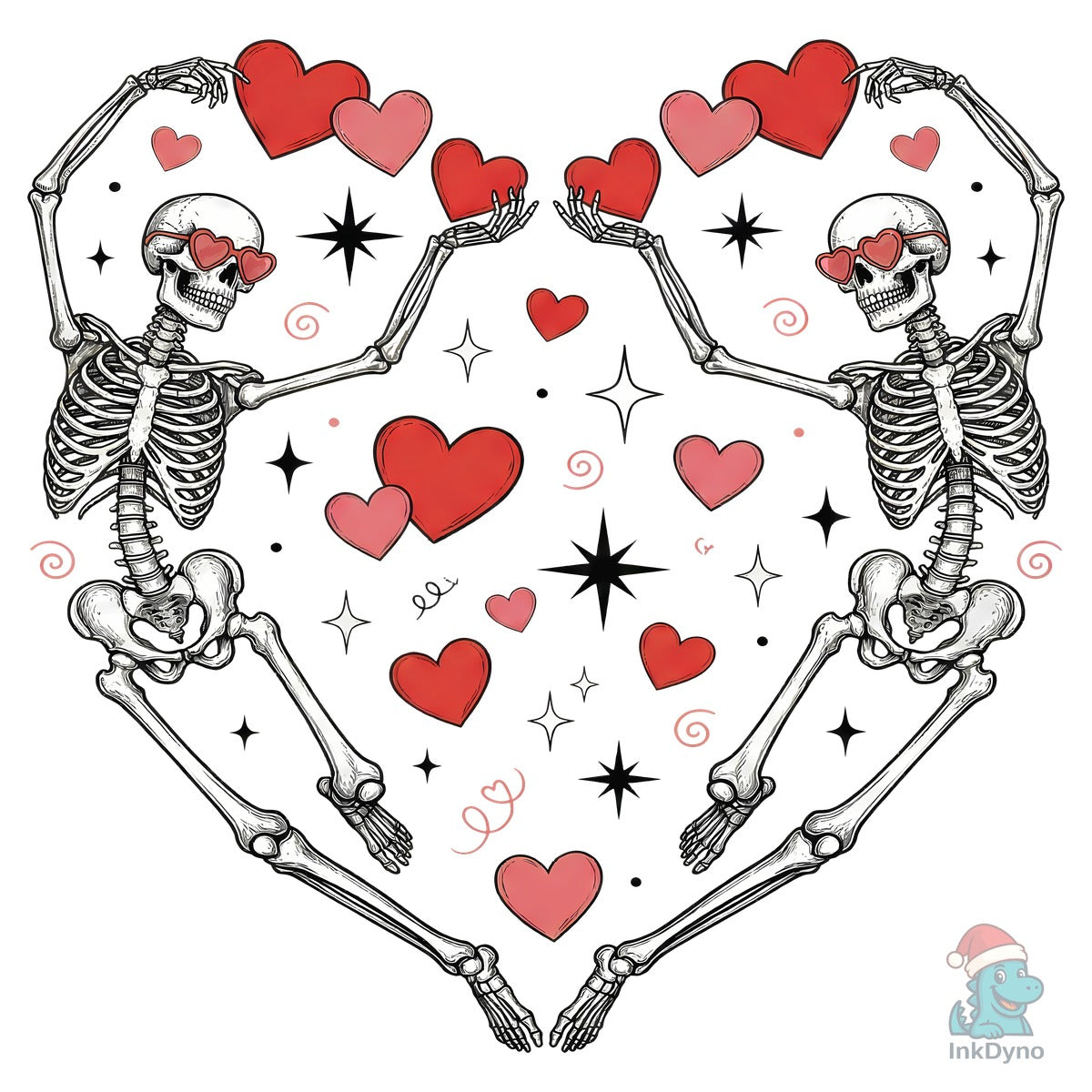 Valentine Skeleton Love