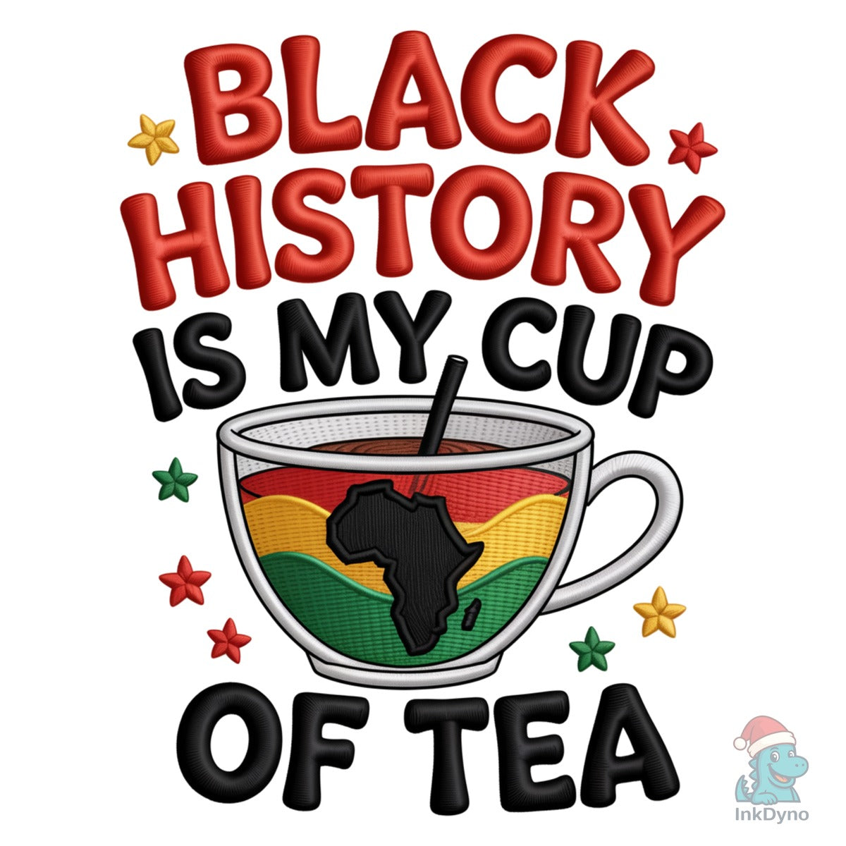 Black History Tea Sublimation Design