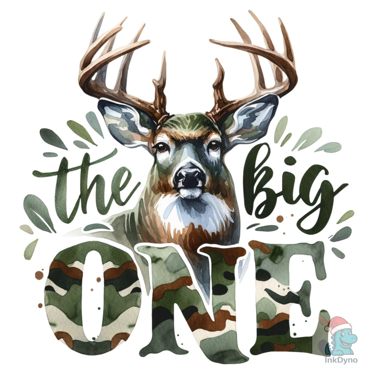 Camo Deer the Big One Birthday Boy