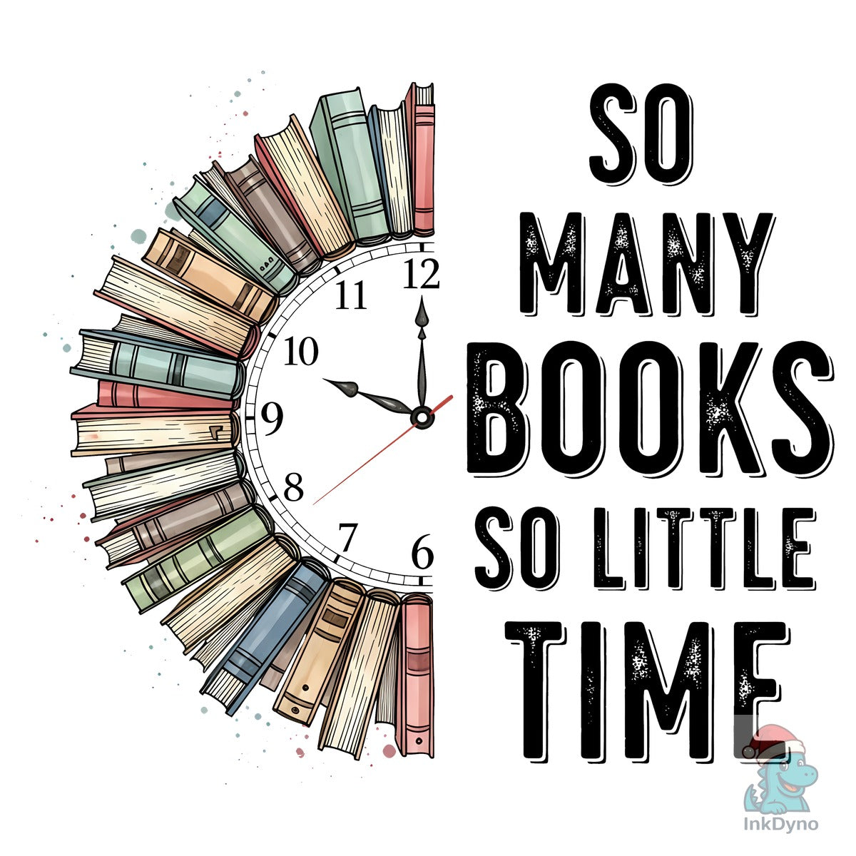 So Many Books so Little Time Book Clock