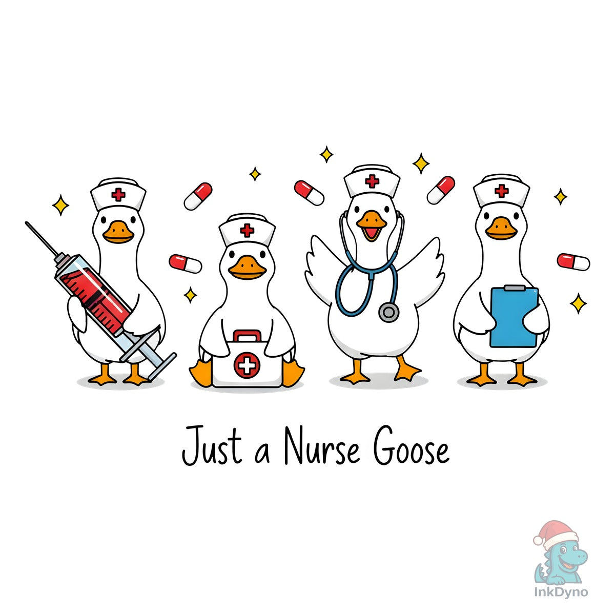 Just a Nurse Goose Sublimation