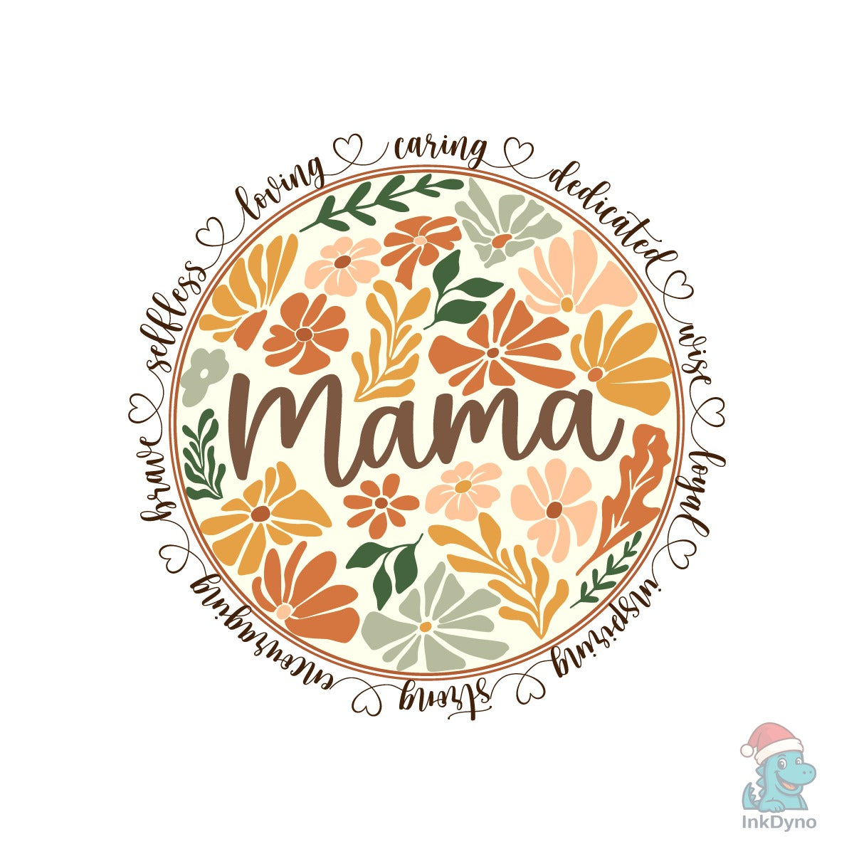 Mama Floral Circle Mother's Day