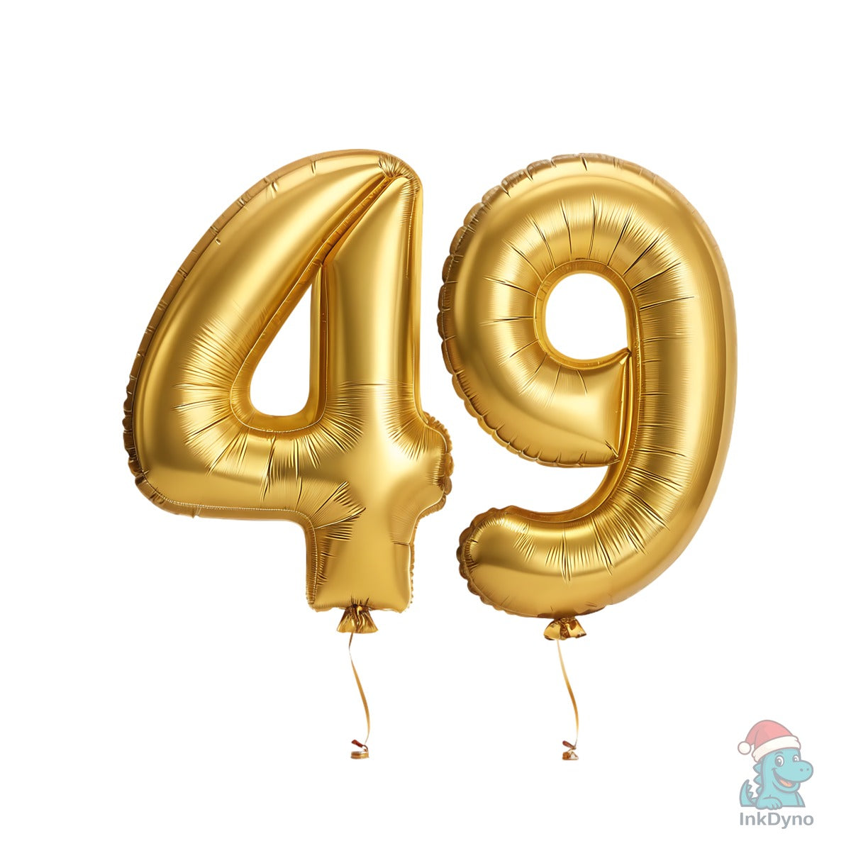 1-50 Numbers of Gold Balloon