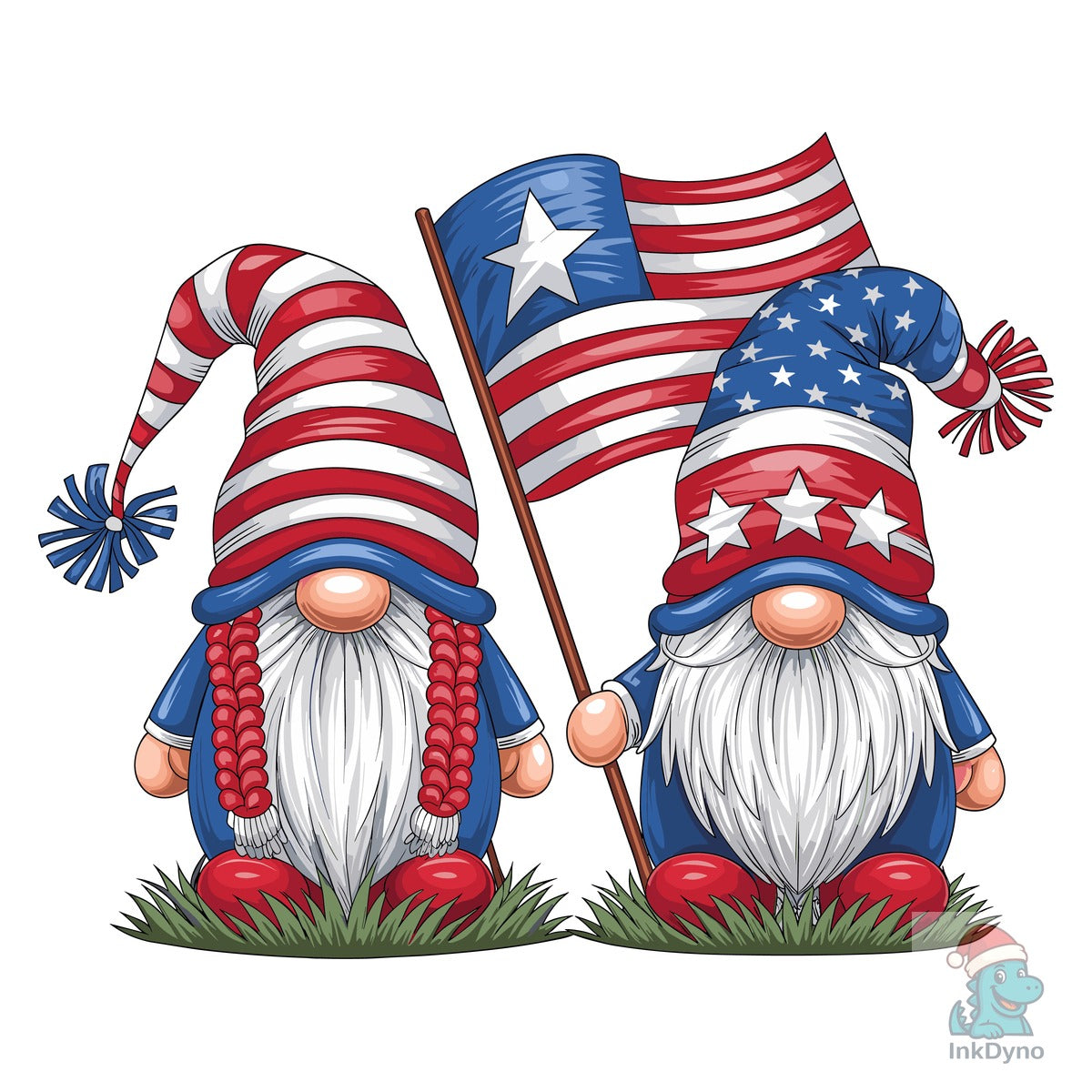 Patriotic Gnome Duo