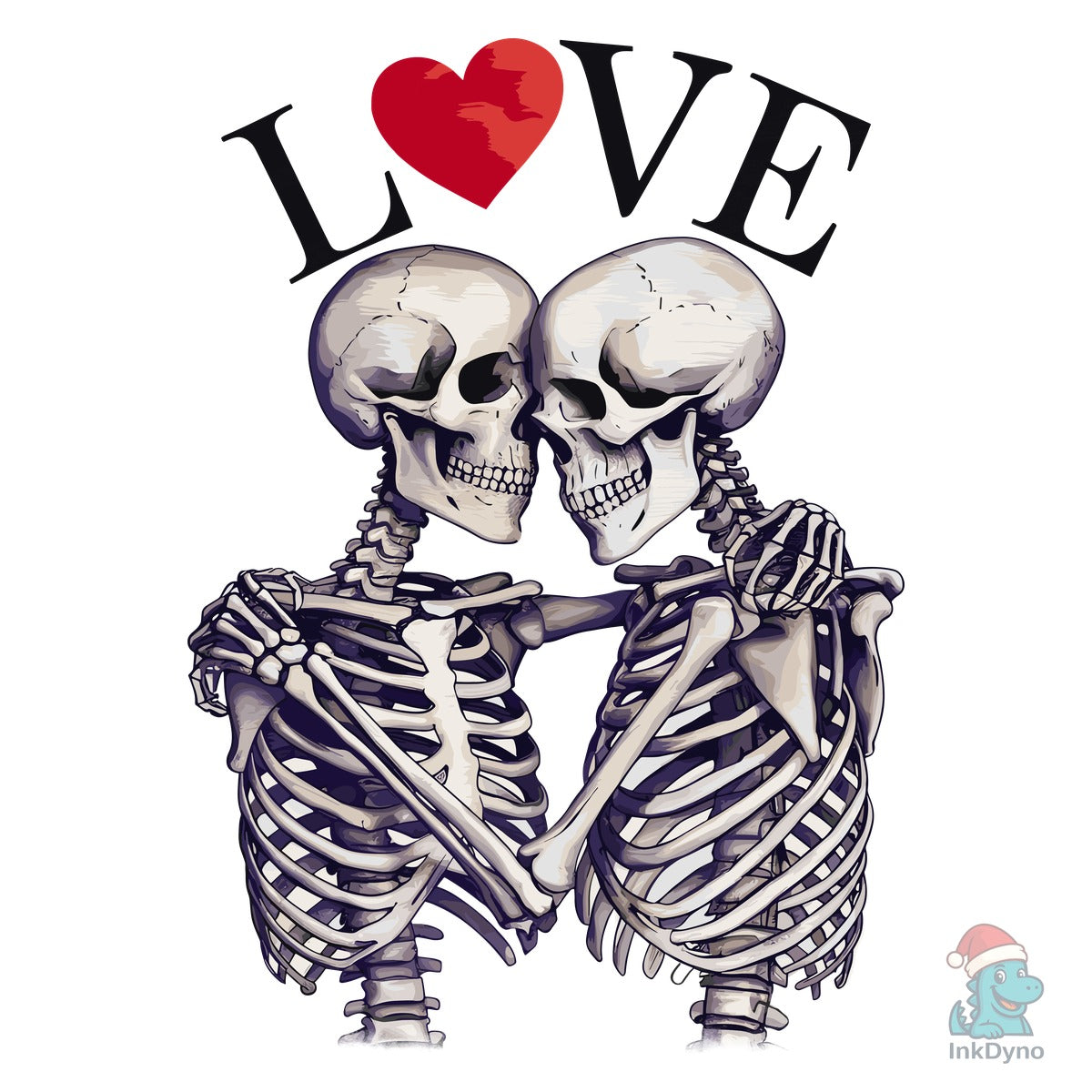 Skeleton Love Couple Romantic Valentine.