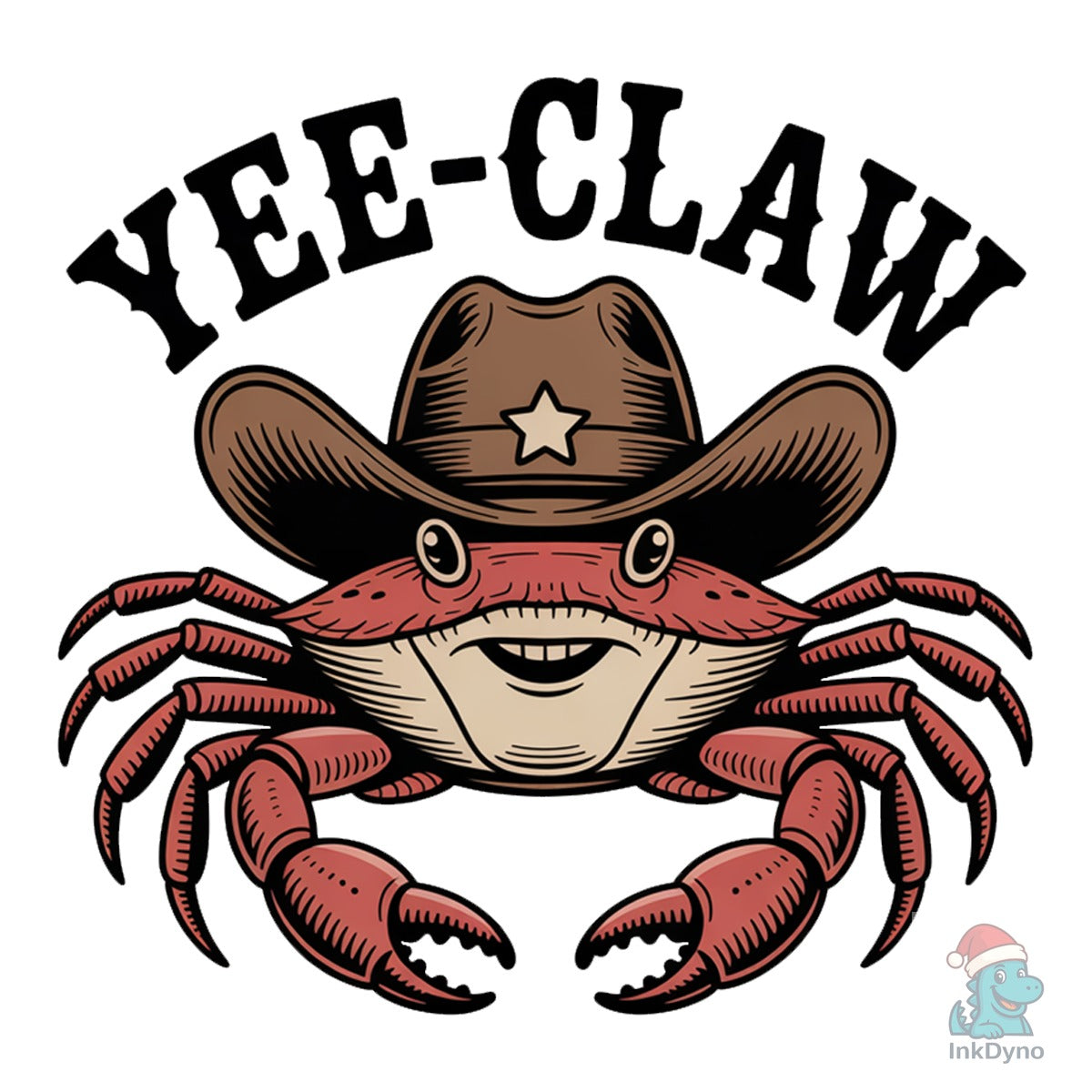 Yee Claw Crab Funny Cowboy Crab