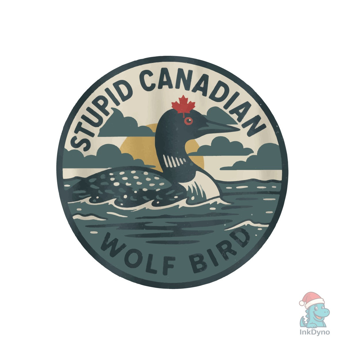Stupid Canadian Wolf Bird T Shirt