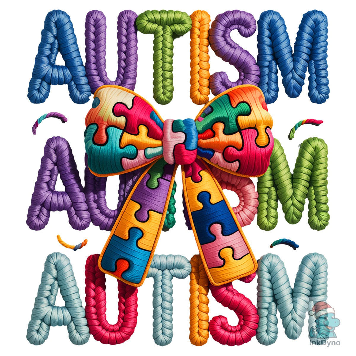 Latch Hook Autism Awareness Coquette
