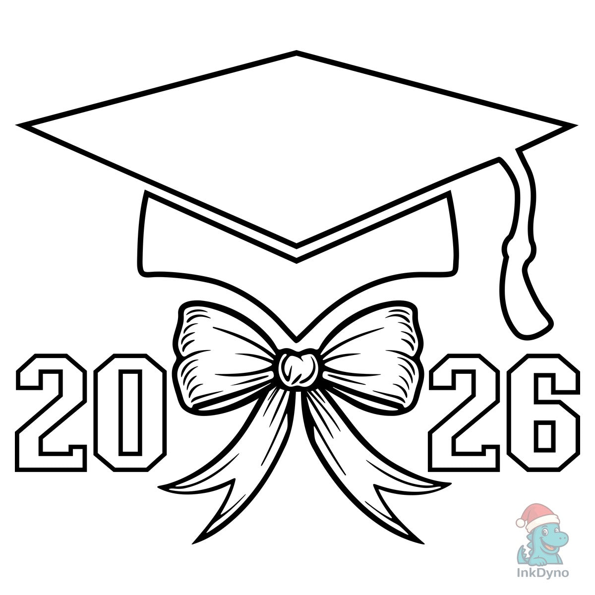 Graduation Cap 2026 Grad Cap with Bow