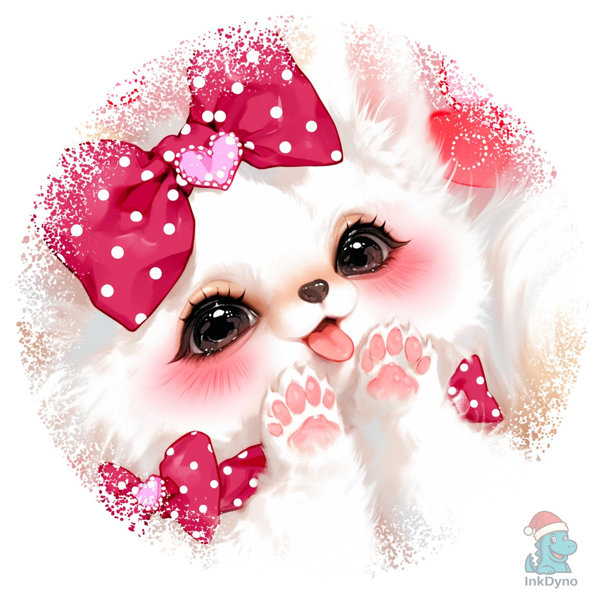 Baby Fox Valentine Round Tshirt