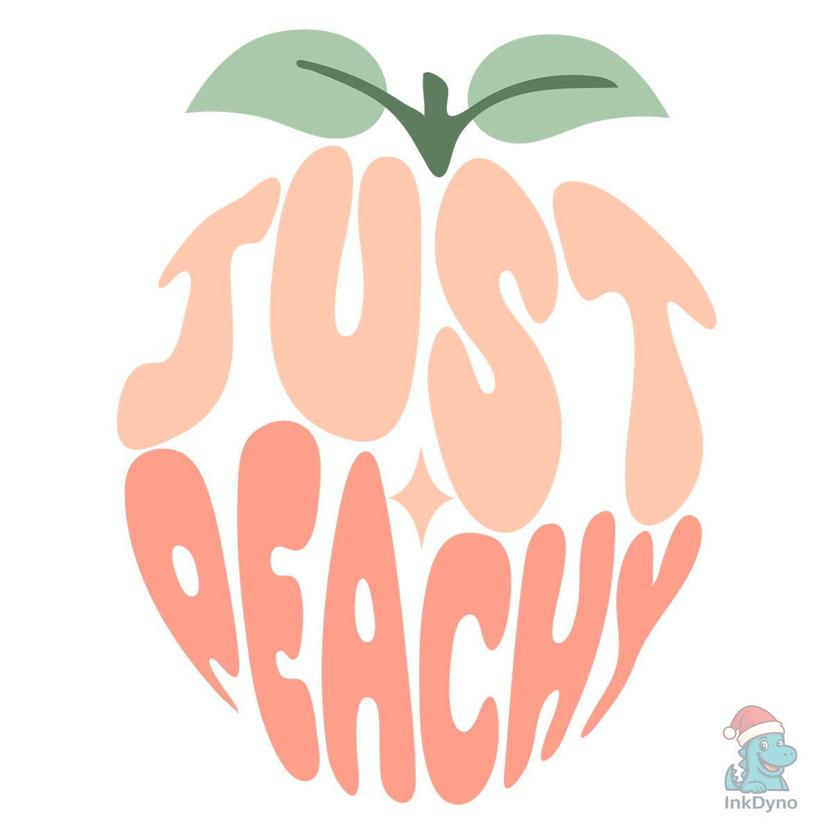 Just Peachy Word Art Peach