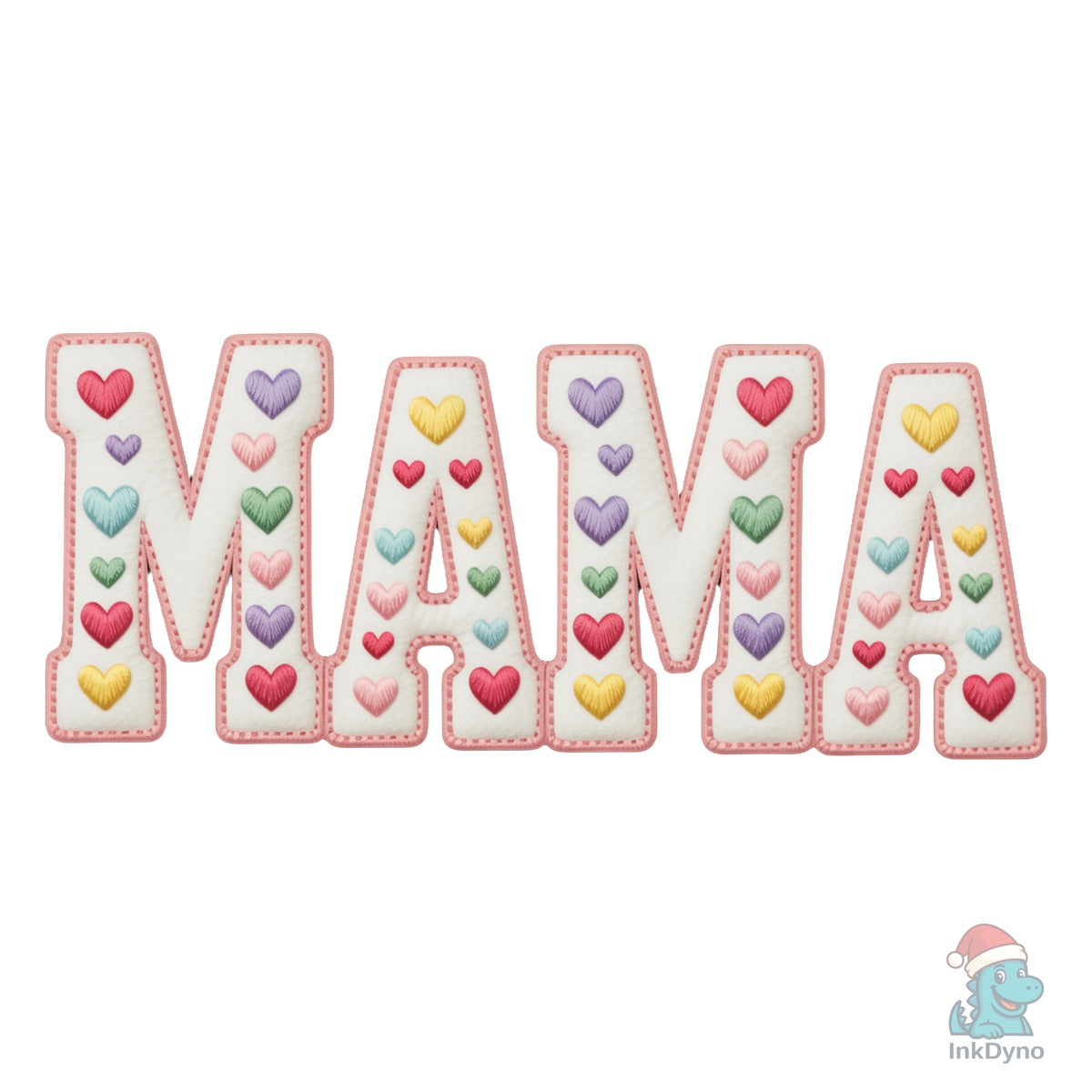 Faux Yarn Mama Heart Sublimation