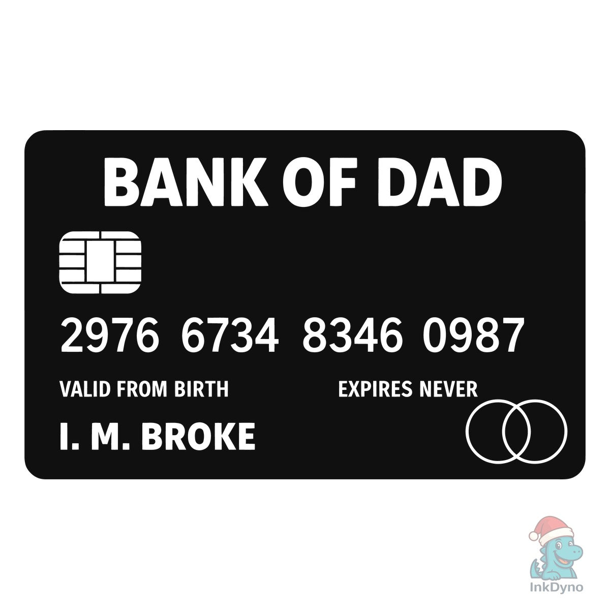 Funny Bank of Dad Card