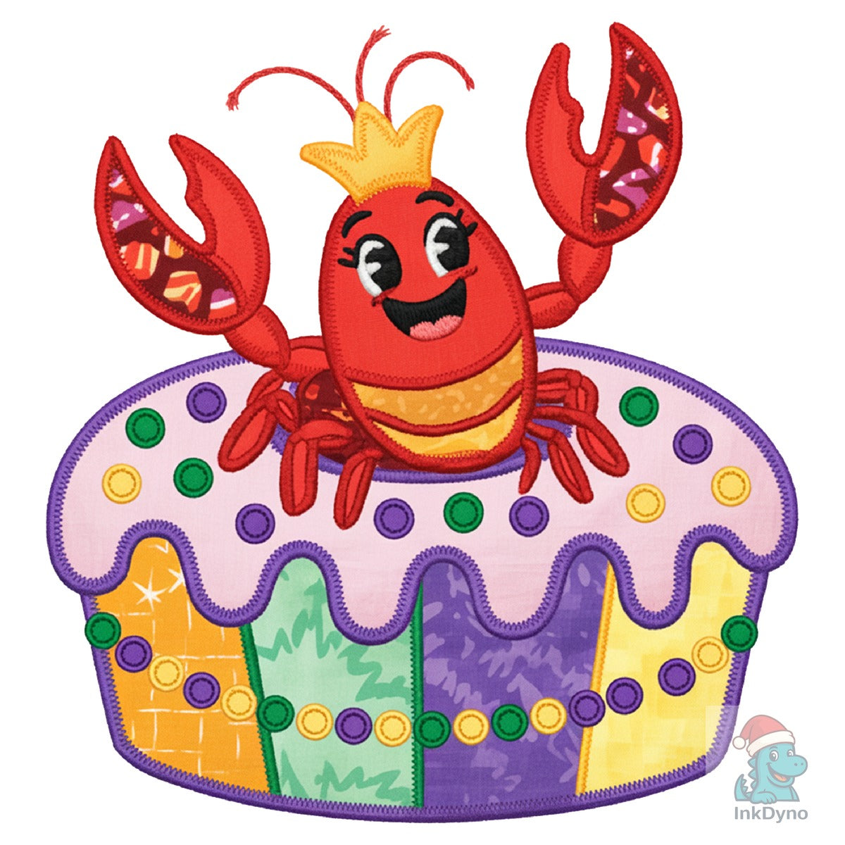Mardi Gras Lobster King Cake