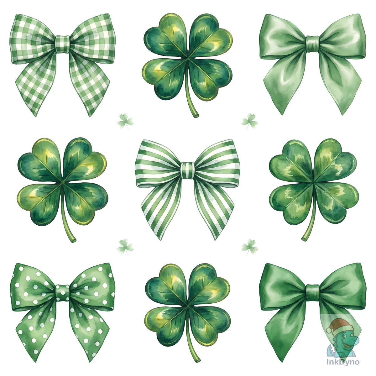 St. Patrick Shamrock Bows