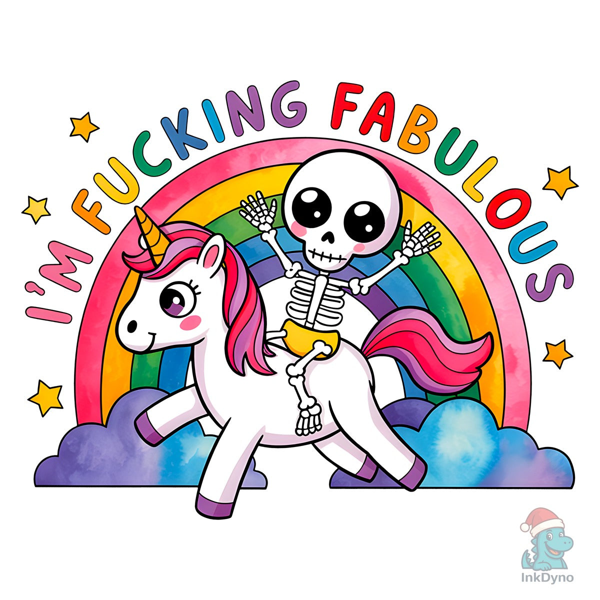 Unicorn Funny Skeleton