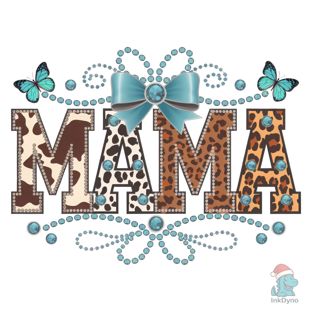 Western Cowhide Coquette Bow Mama