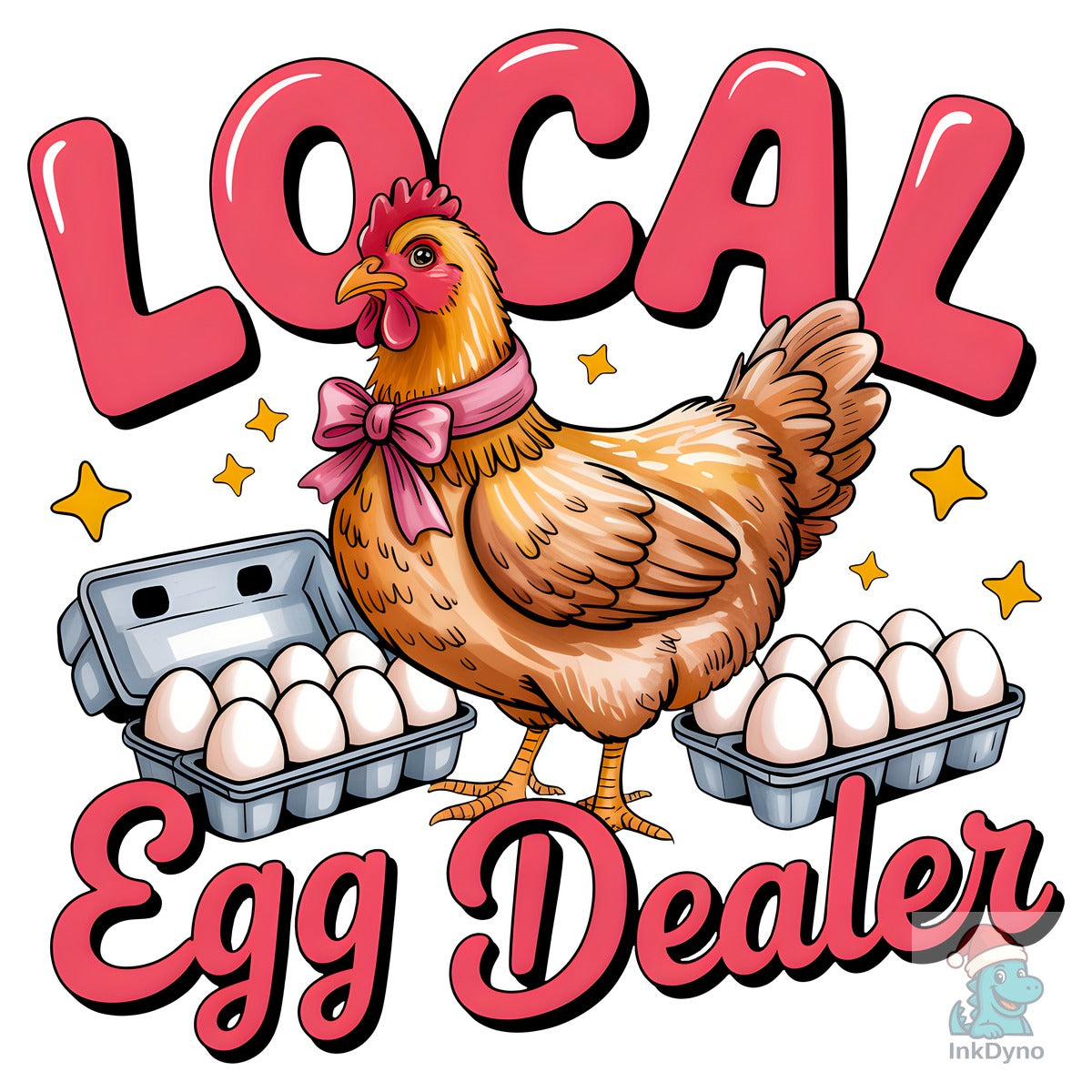 Local Egg Dealer Funny Chicken