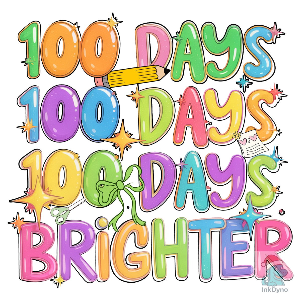 Preppy 100 Days Brighter Teacher Life
