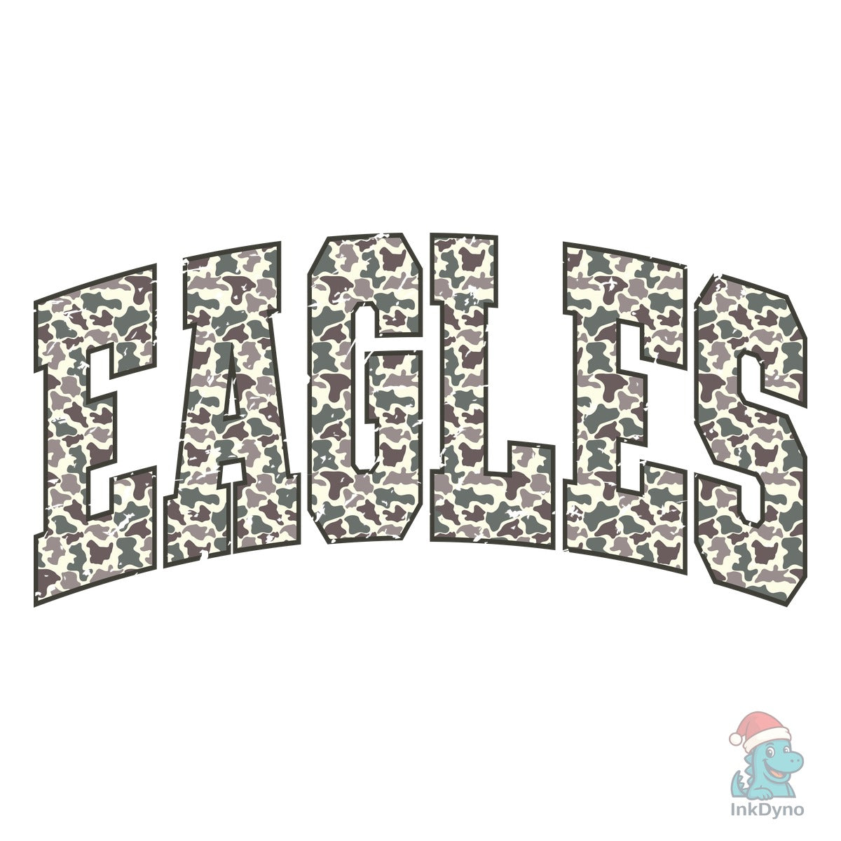 Camo Eagles School Mascot