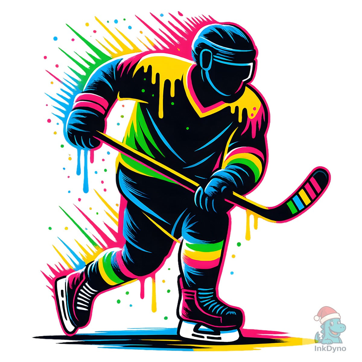 Ice Hockey T-shirt Design Sublimation