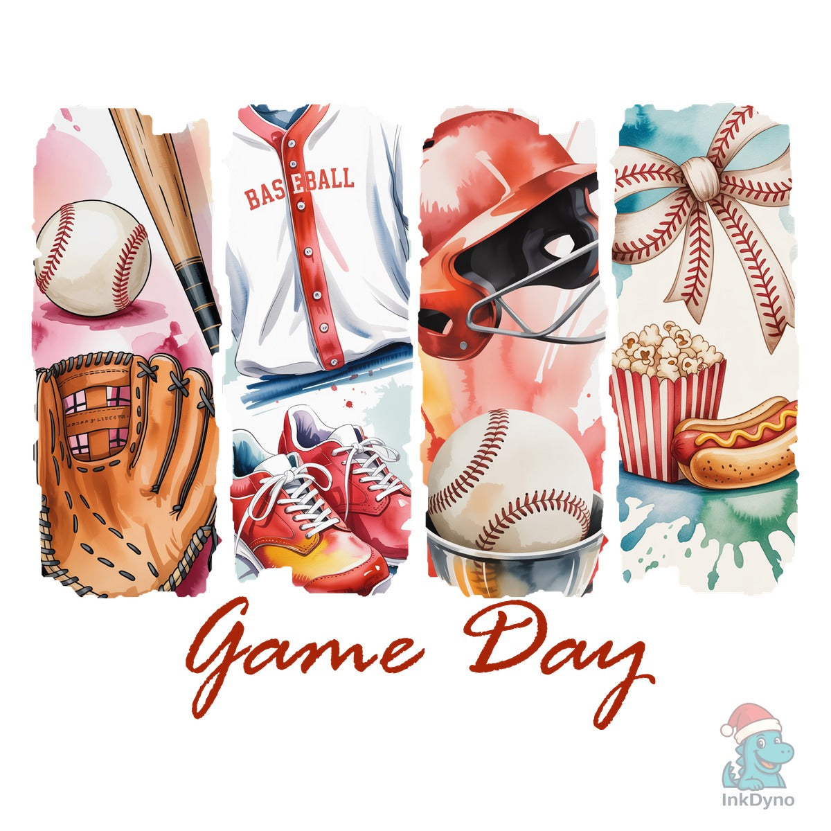 Baseball Game Day Brushstroke Shirt