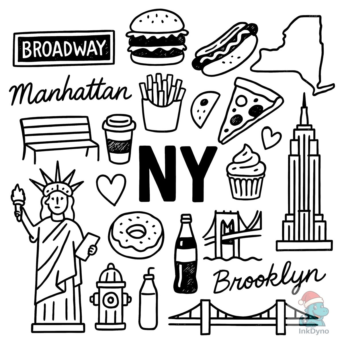 New York Trip NYC Big Apple Retro
