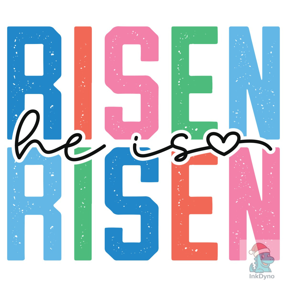He is Risen Risen Retro Easter