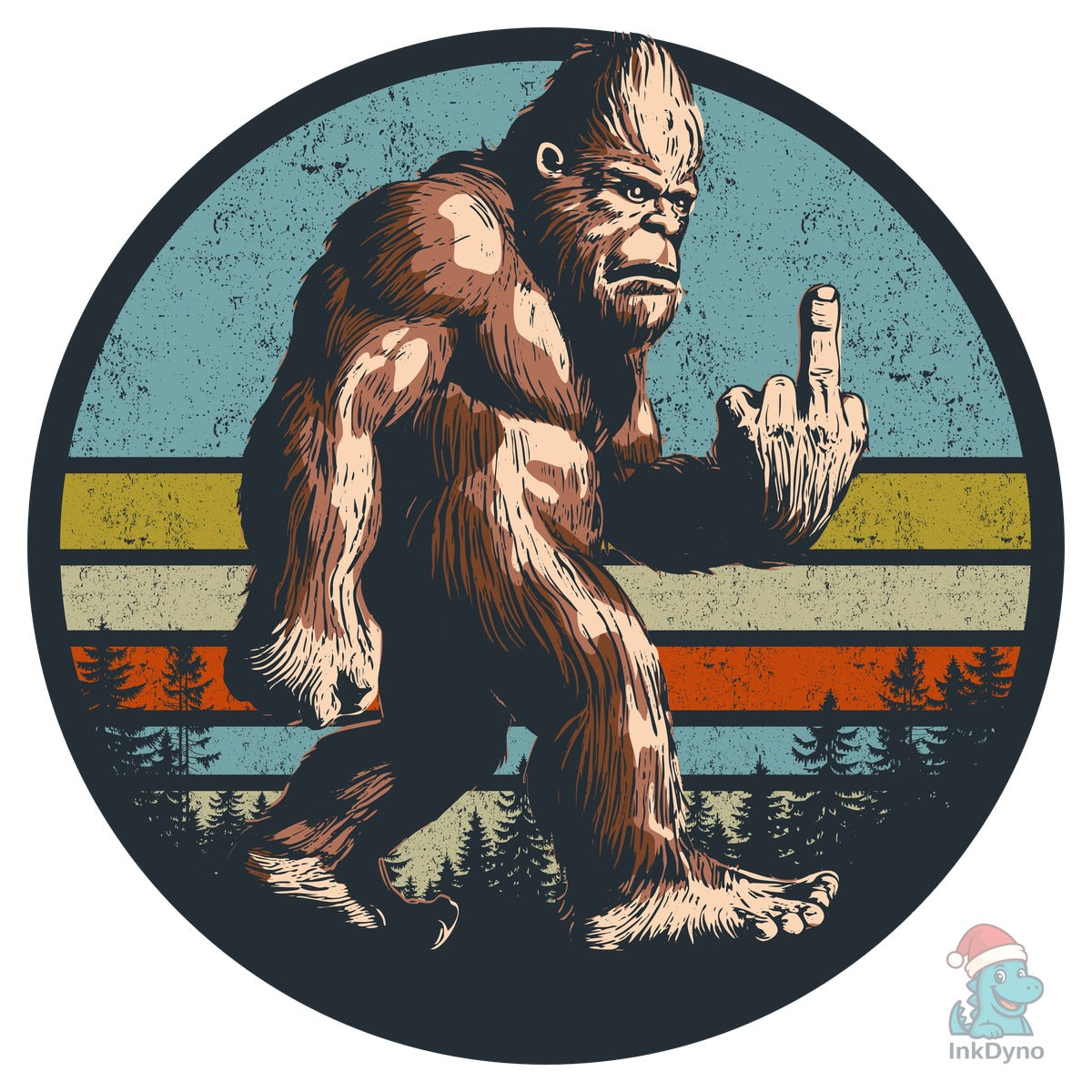 Bigfoot Middle Finger Shirt