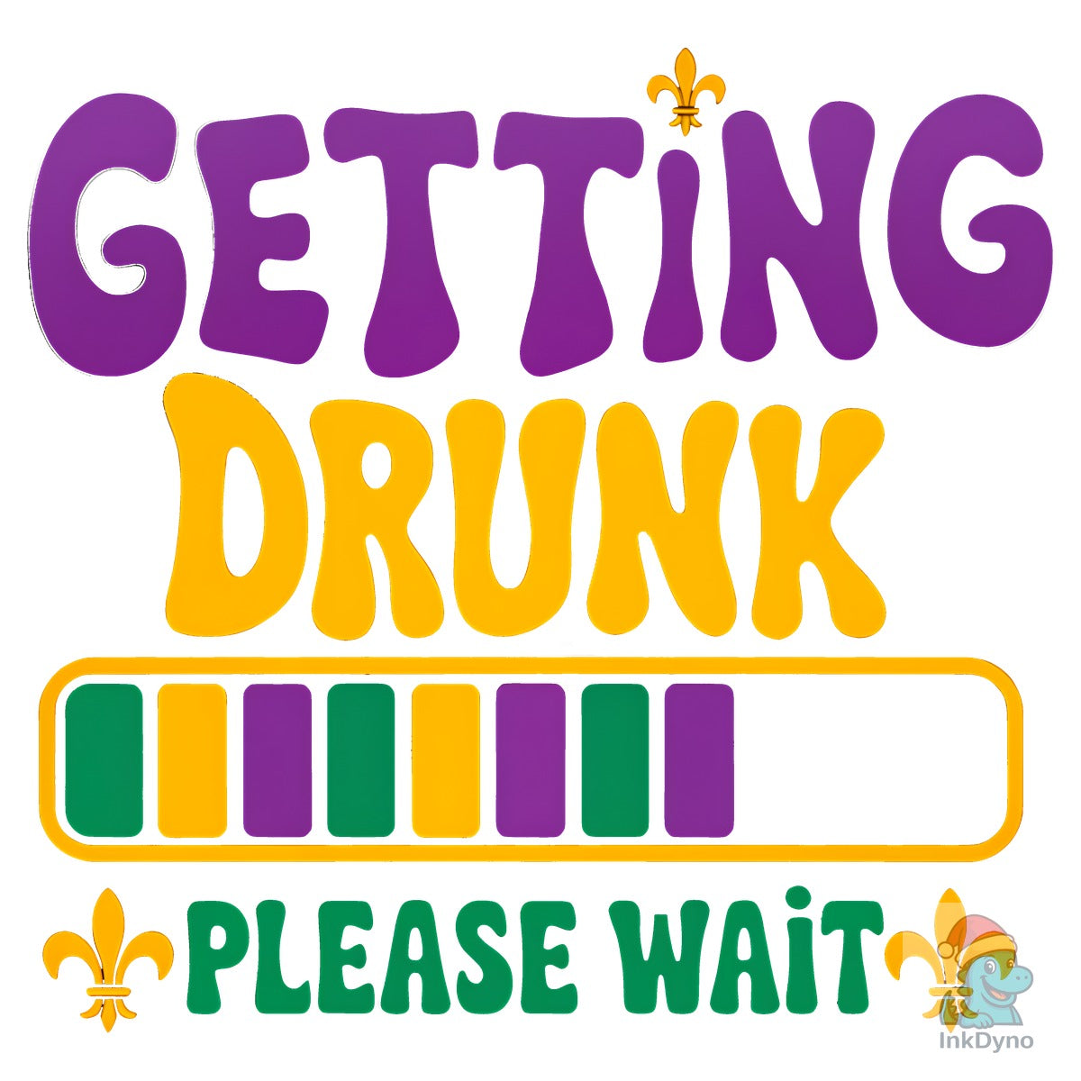 Getting Drunk Please Mardi Gras T Shirt