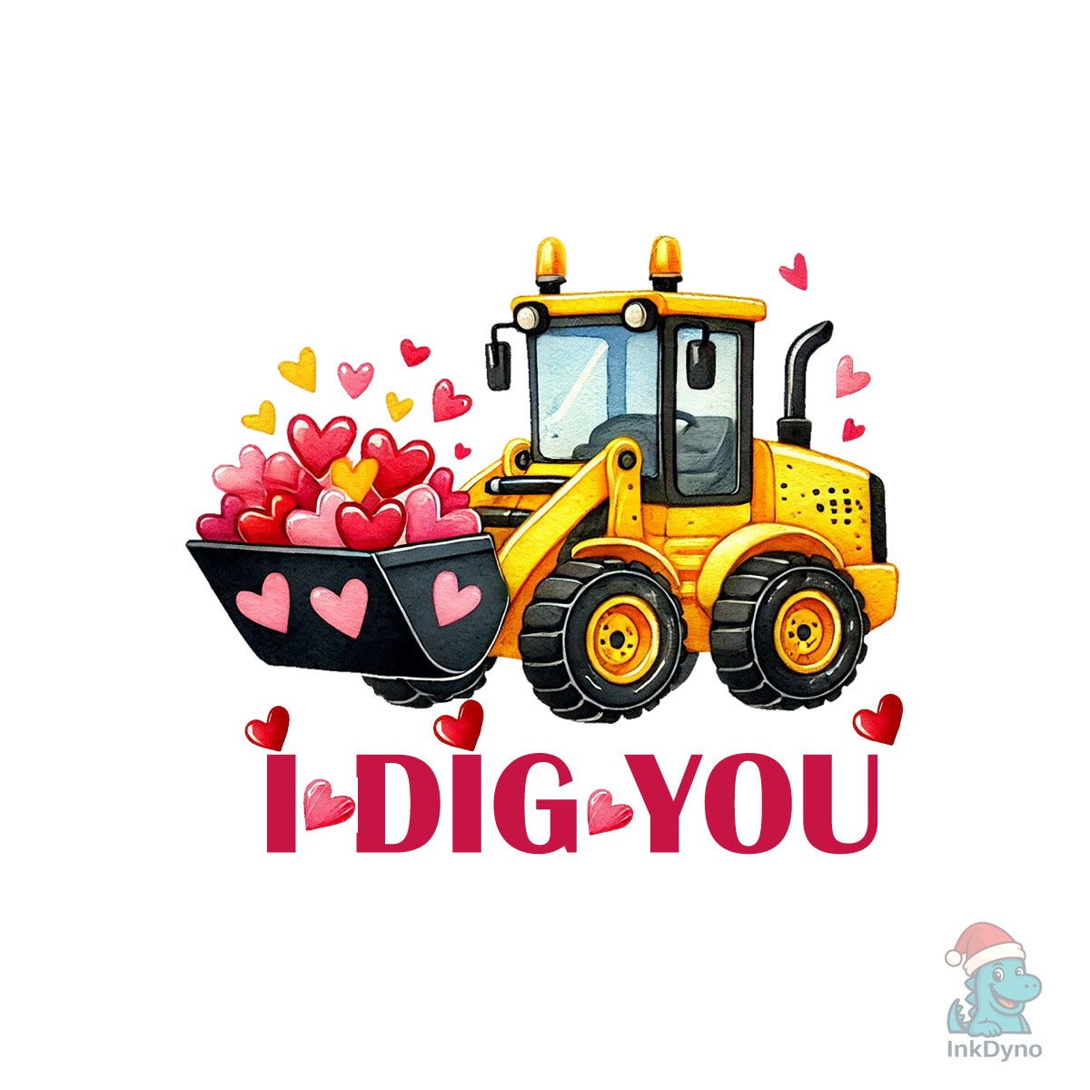 I Dig You Tractor Valentine
