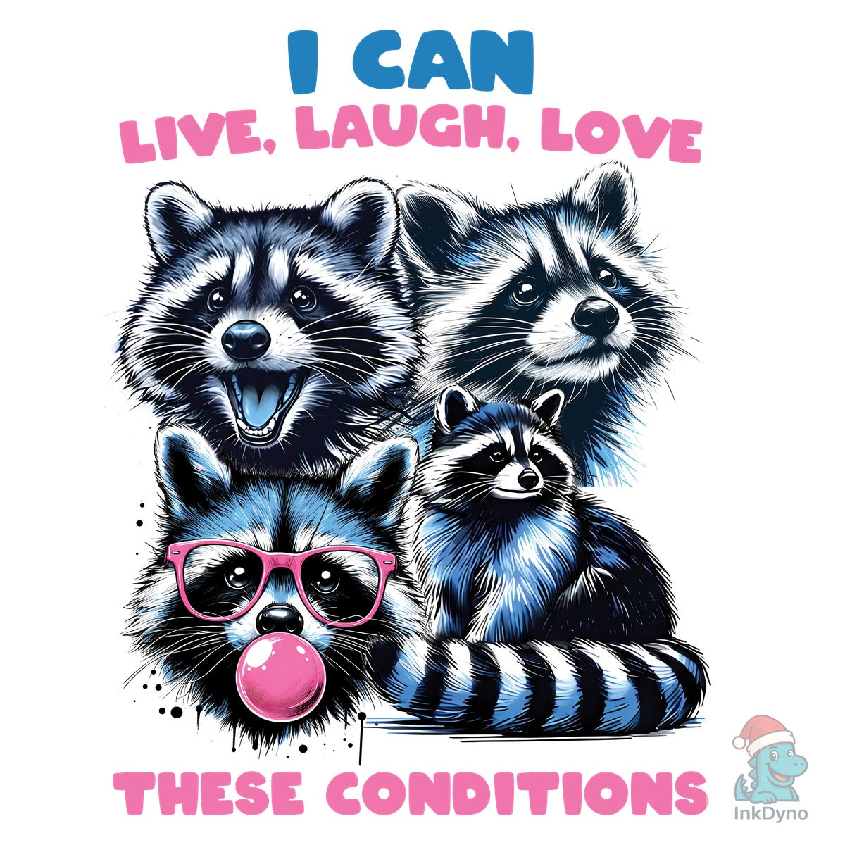 Funny Raccoon Graphic