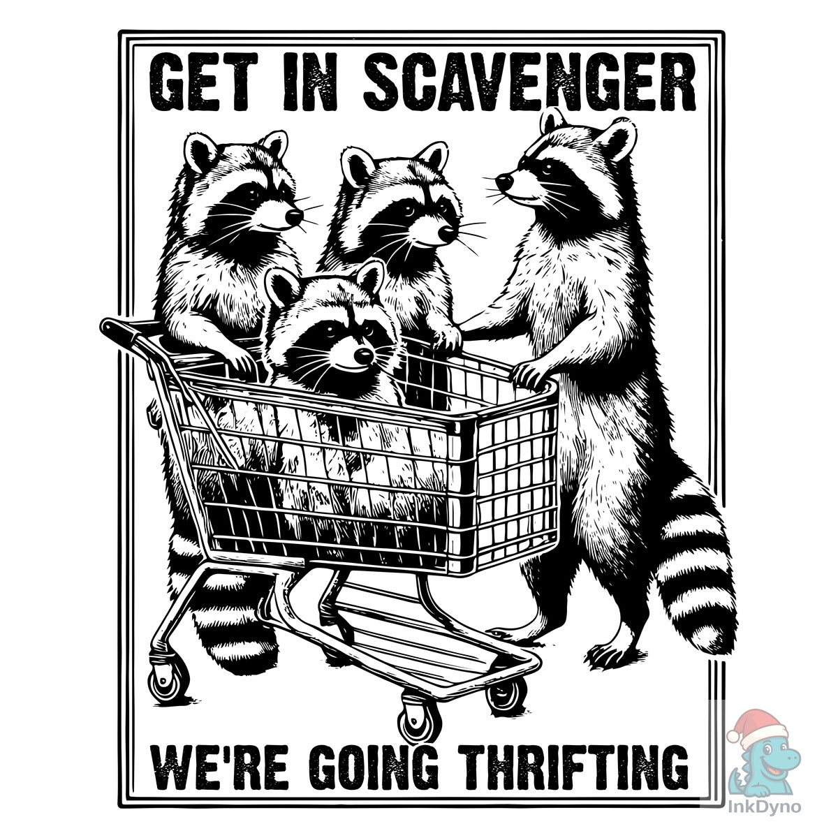 We're Going Thrifting Raccoon Heat