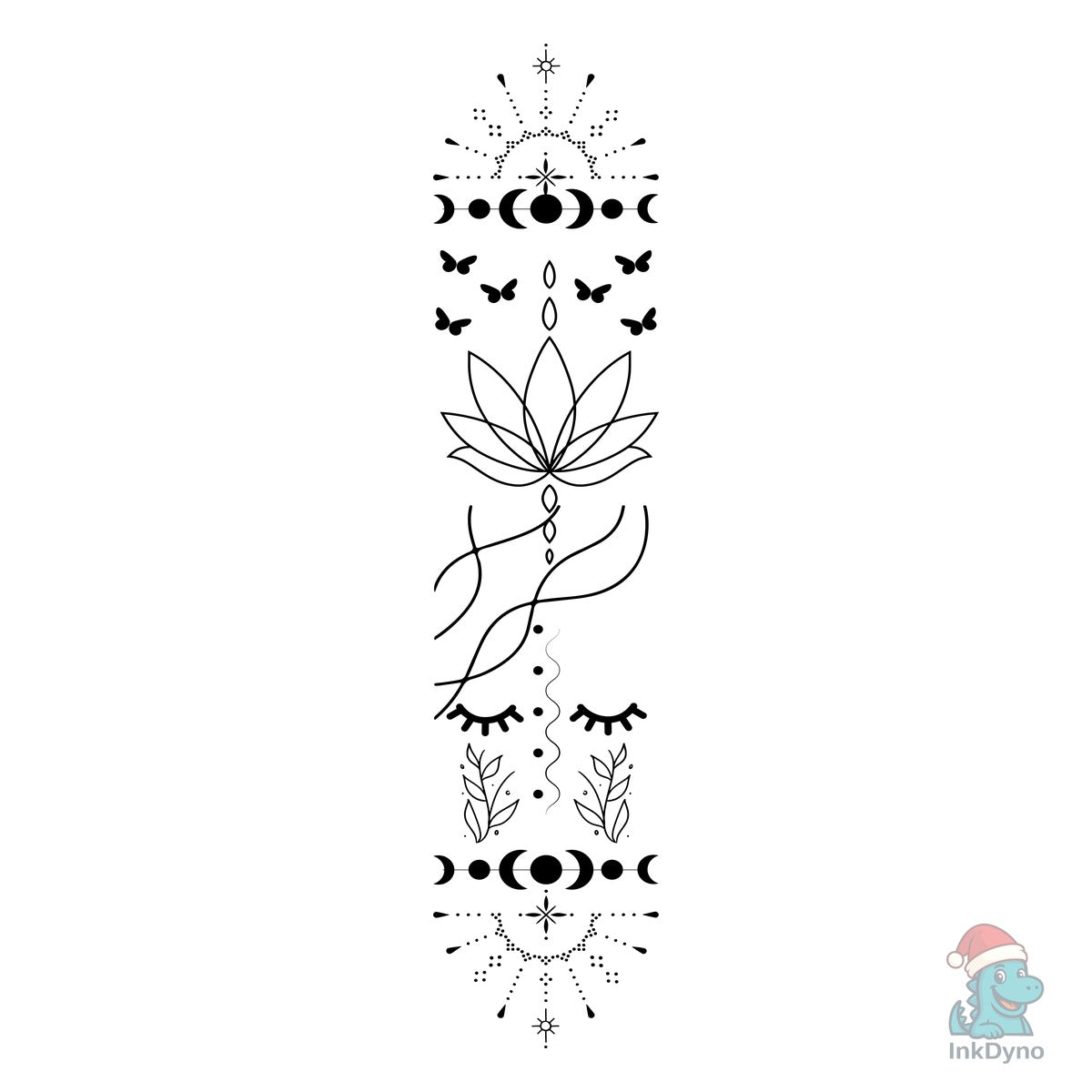 Boho Style Yoga Lotus Flower