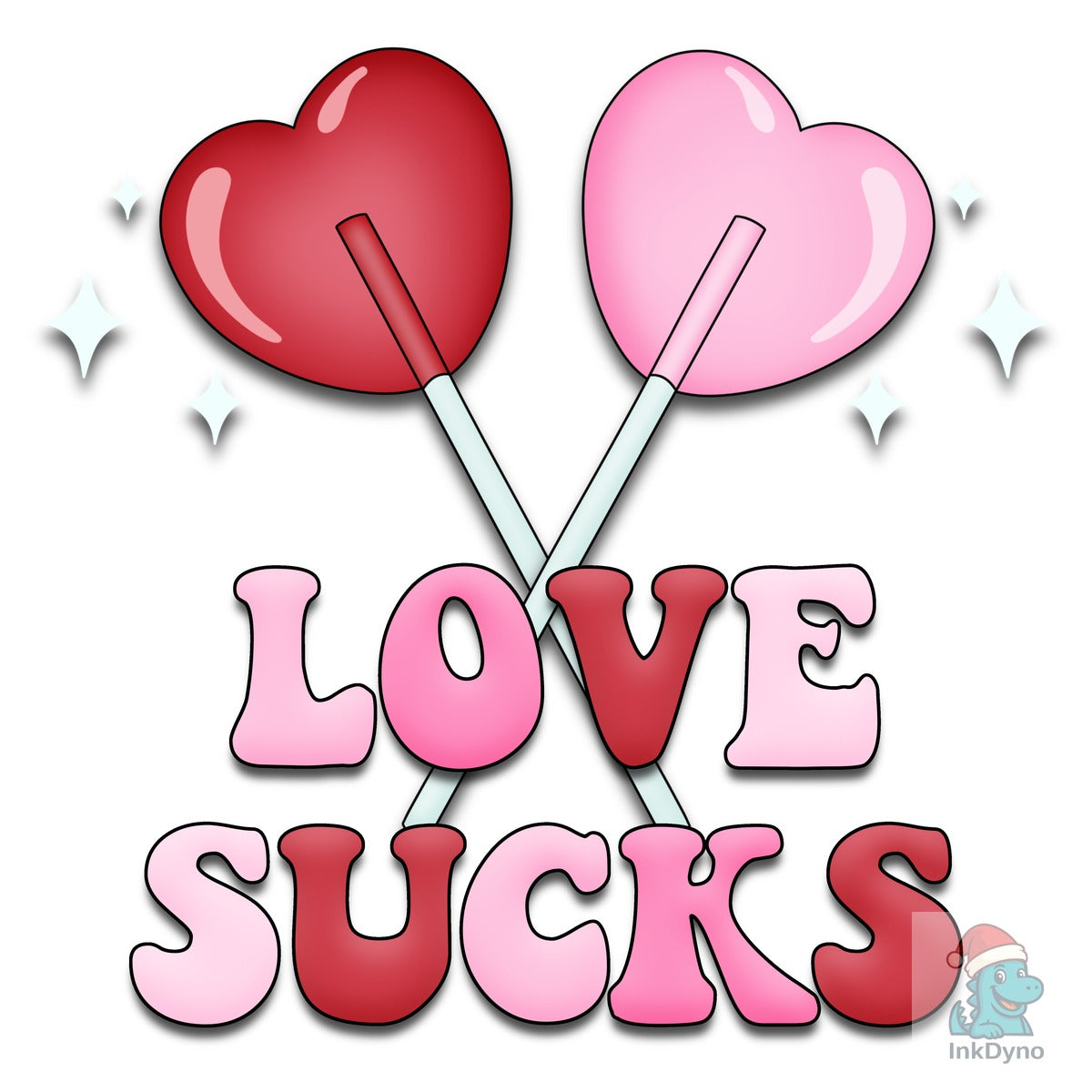 Love Sucks Retro Anti Valentine's Day