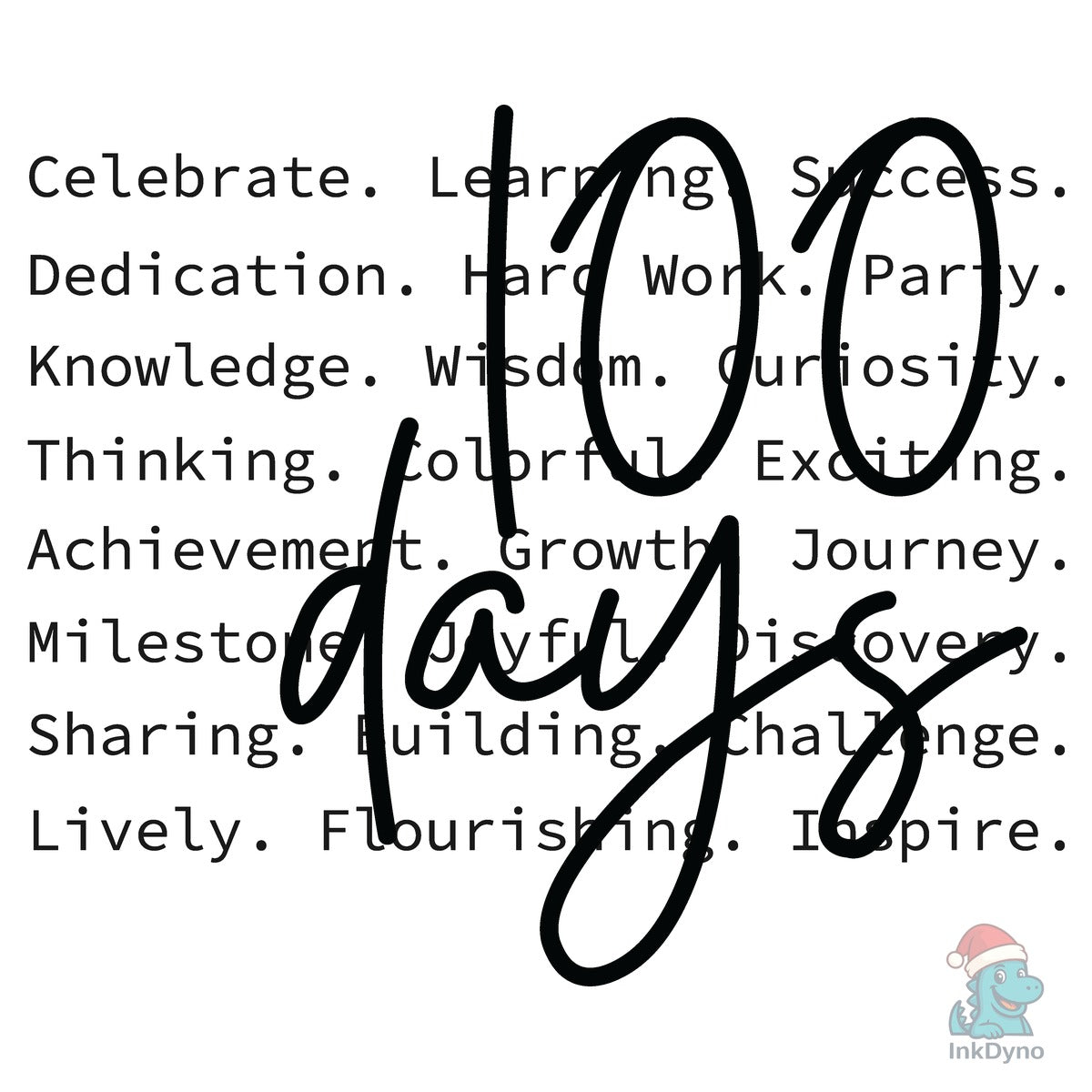 100 Days Words 100 Days of School