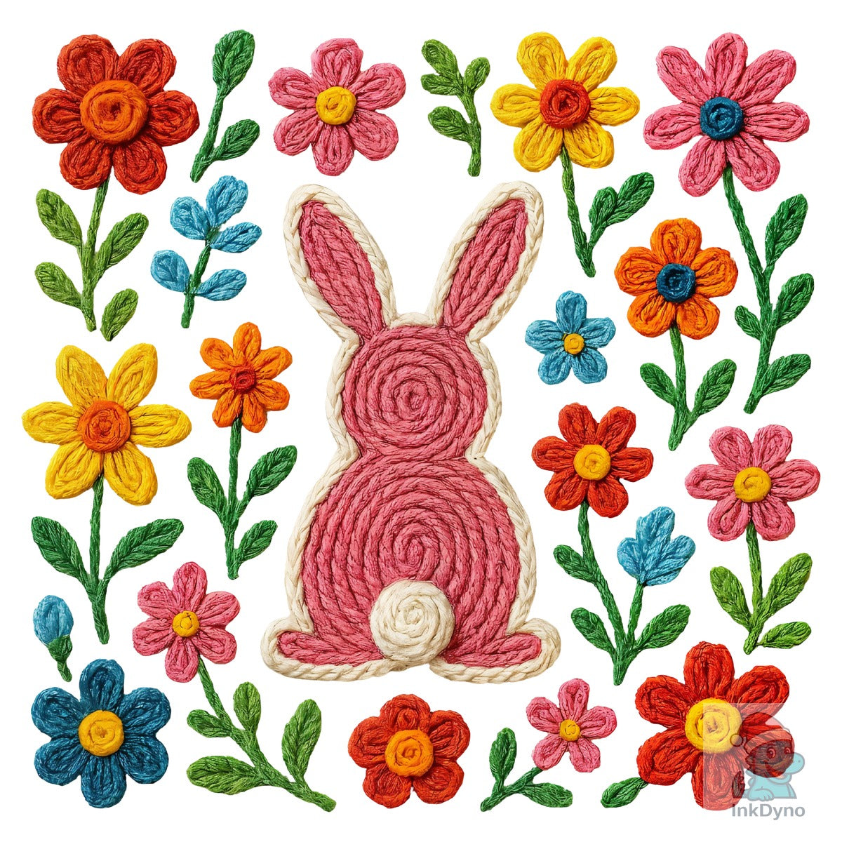 Faux Yarn Boho Easter Design