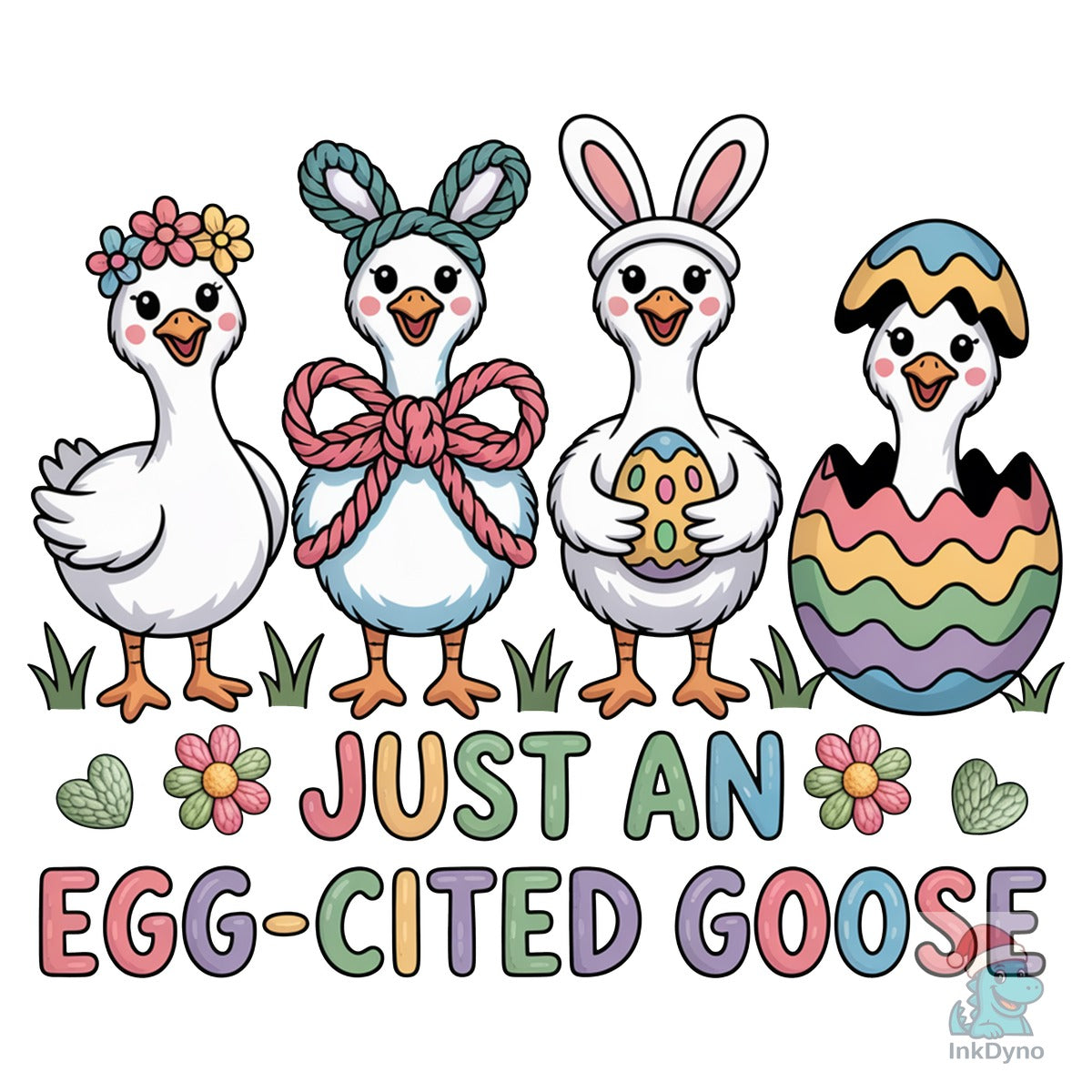 Faux Yarn Latch Hook Goose Easter