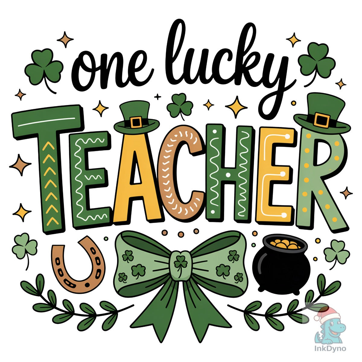 Teacher St Patricks Coquette Bow