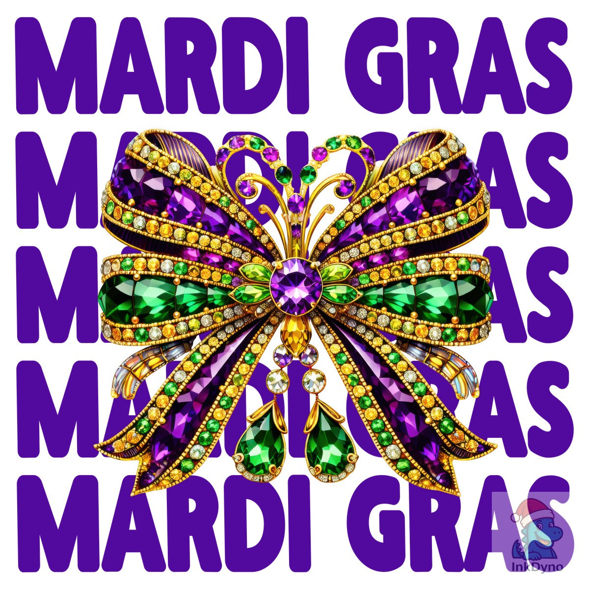 Mardi Gras Bow T Shirt